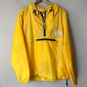 💛 Vintage Mickey Mouse Yellow Windbreaker Pullover 2XL WD World Parks Exclusive